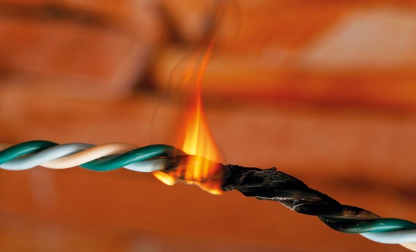 Fire resistant silicone rubber grades for safety cables