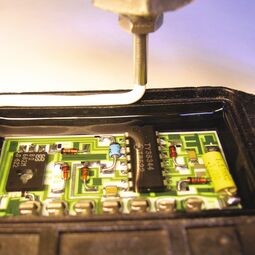 Potting and sealing electronics with silicone